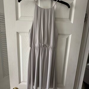 grey cocktail dress